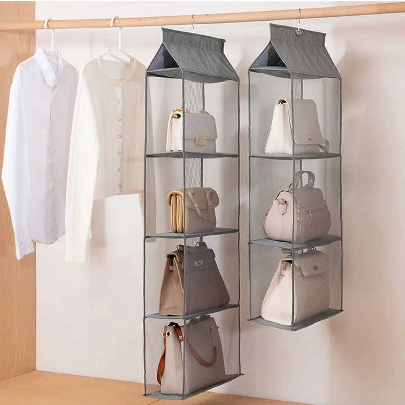 Hanging closet organizer
