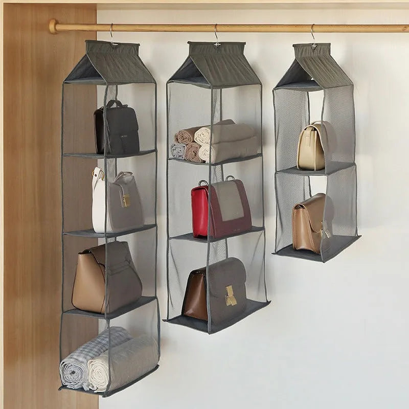 Hanging closet organizer