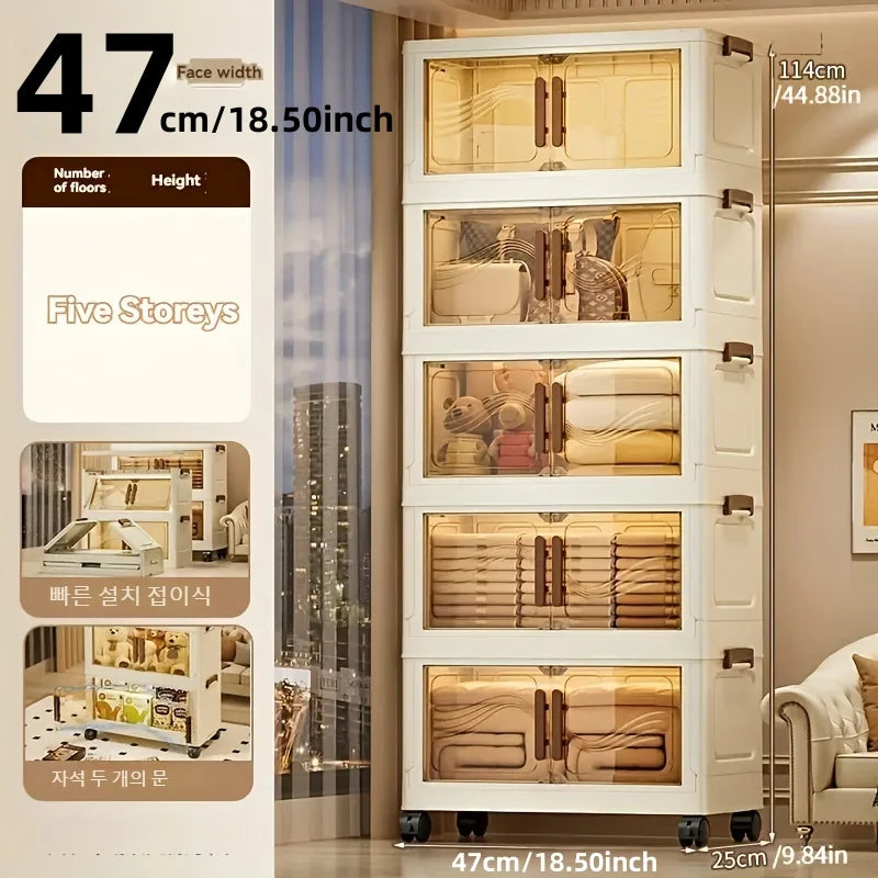 Foldable storage boxes