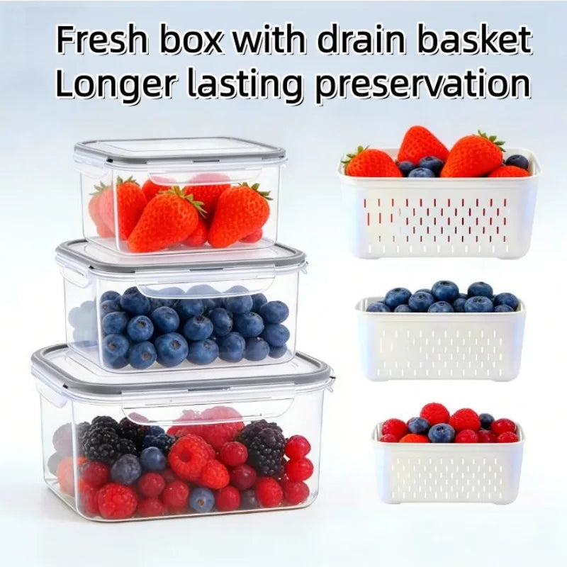 Fridge organizer bins