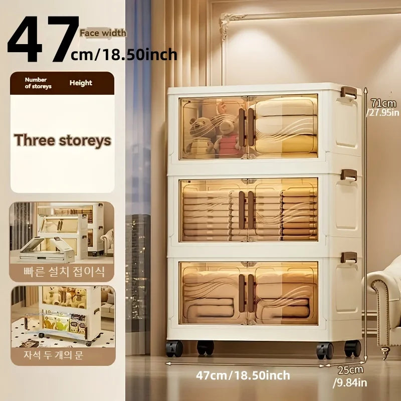 Foldable storage boxes