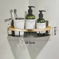 Adhesive bathroom shelf
