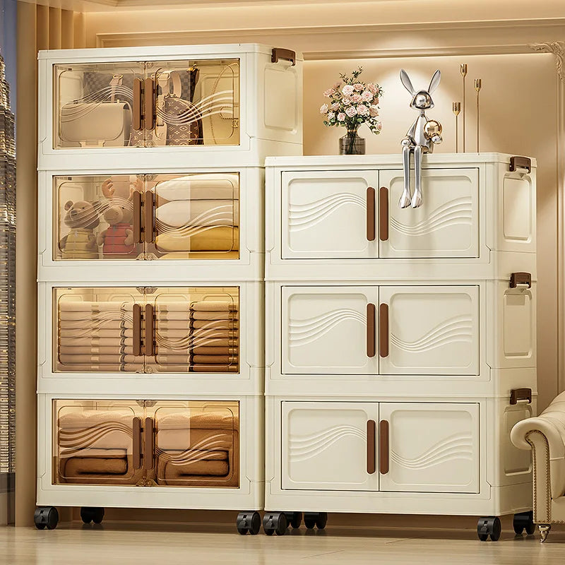 Foldable storage boxes