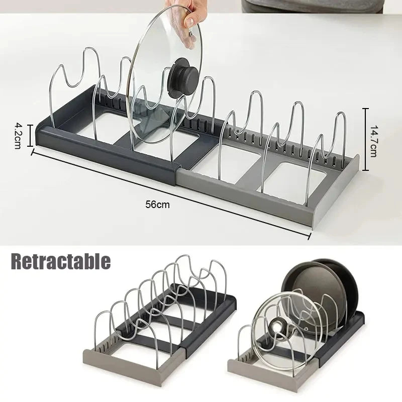 Pot lid organizer