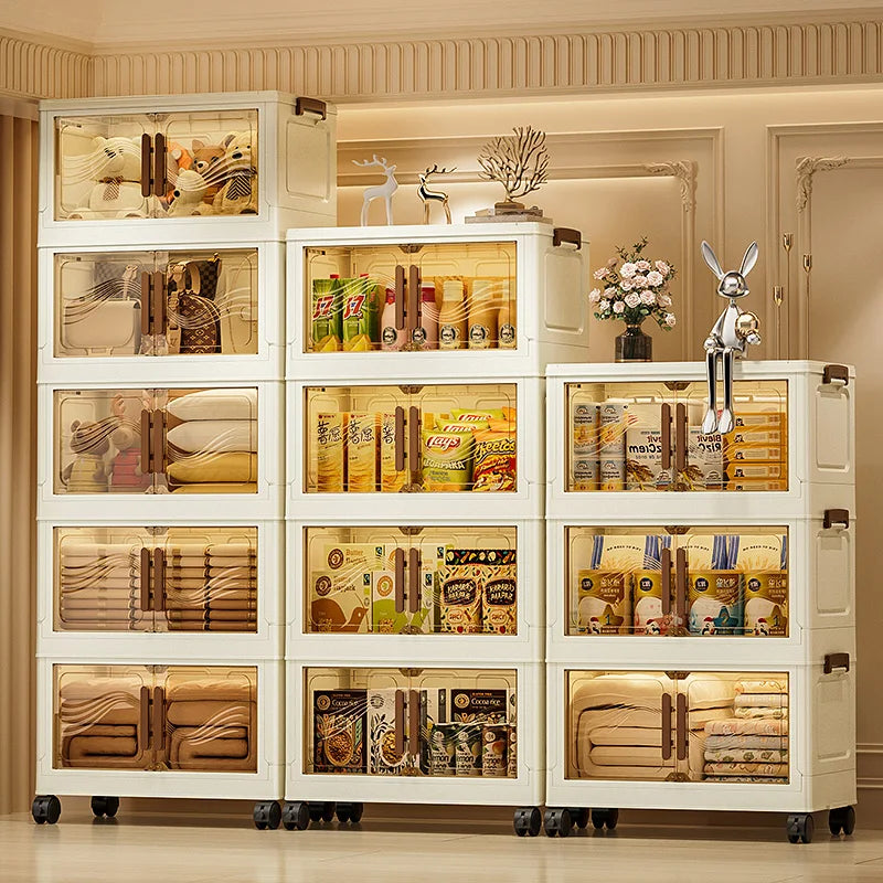 Foldable storage boxes