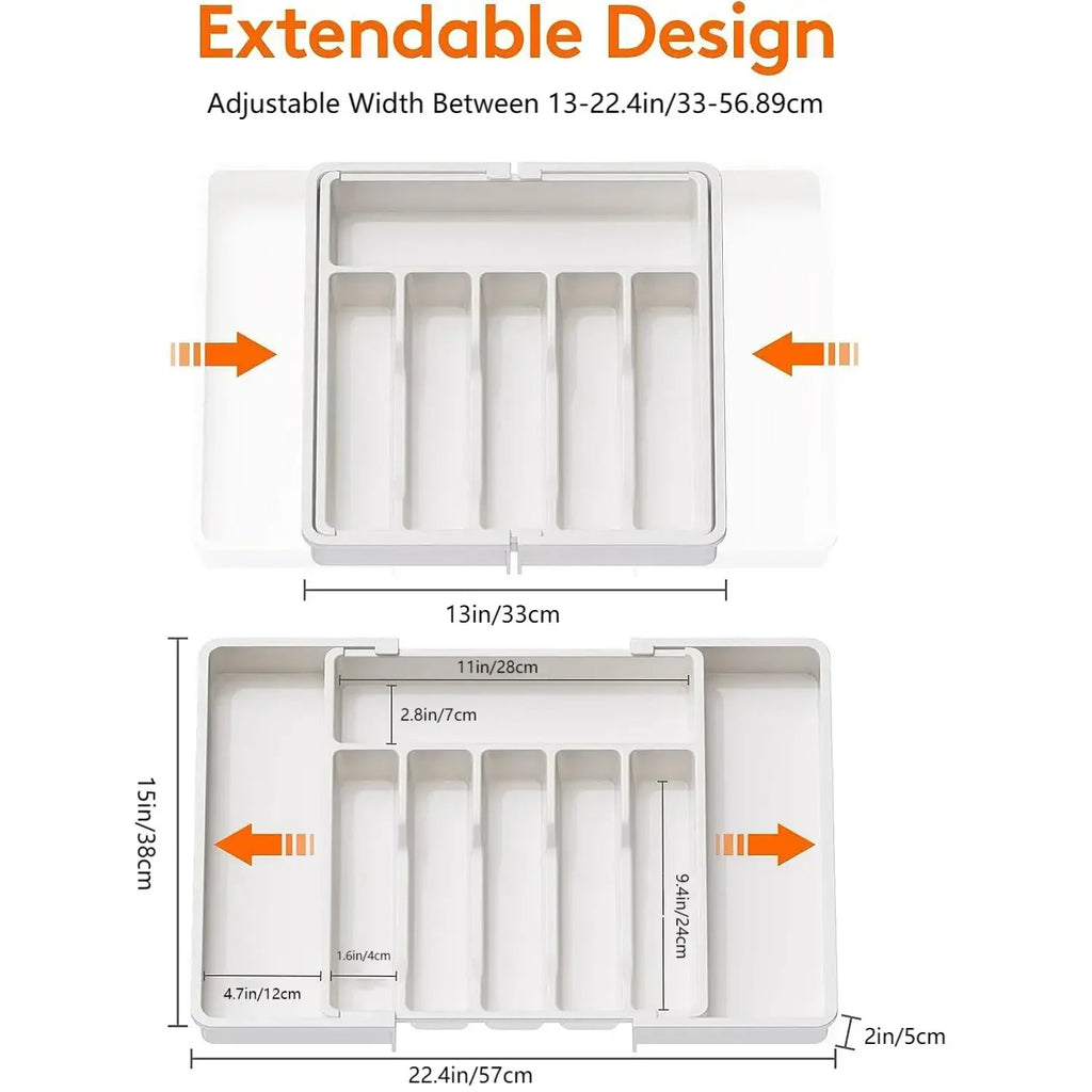 Adjustable drawer organizer