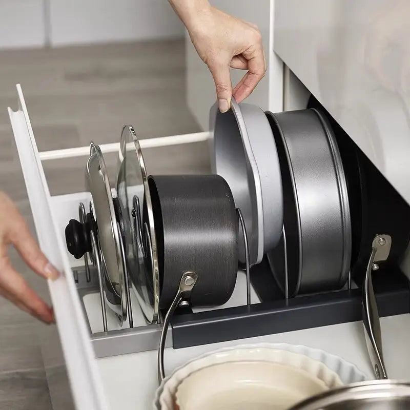 Pot lid organizer