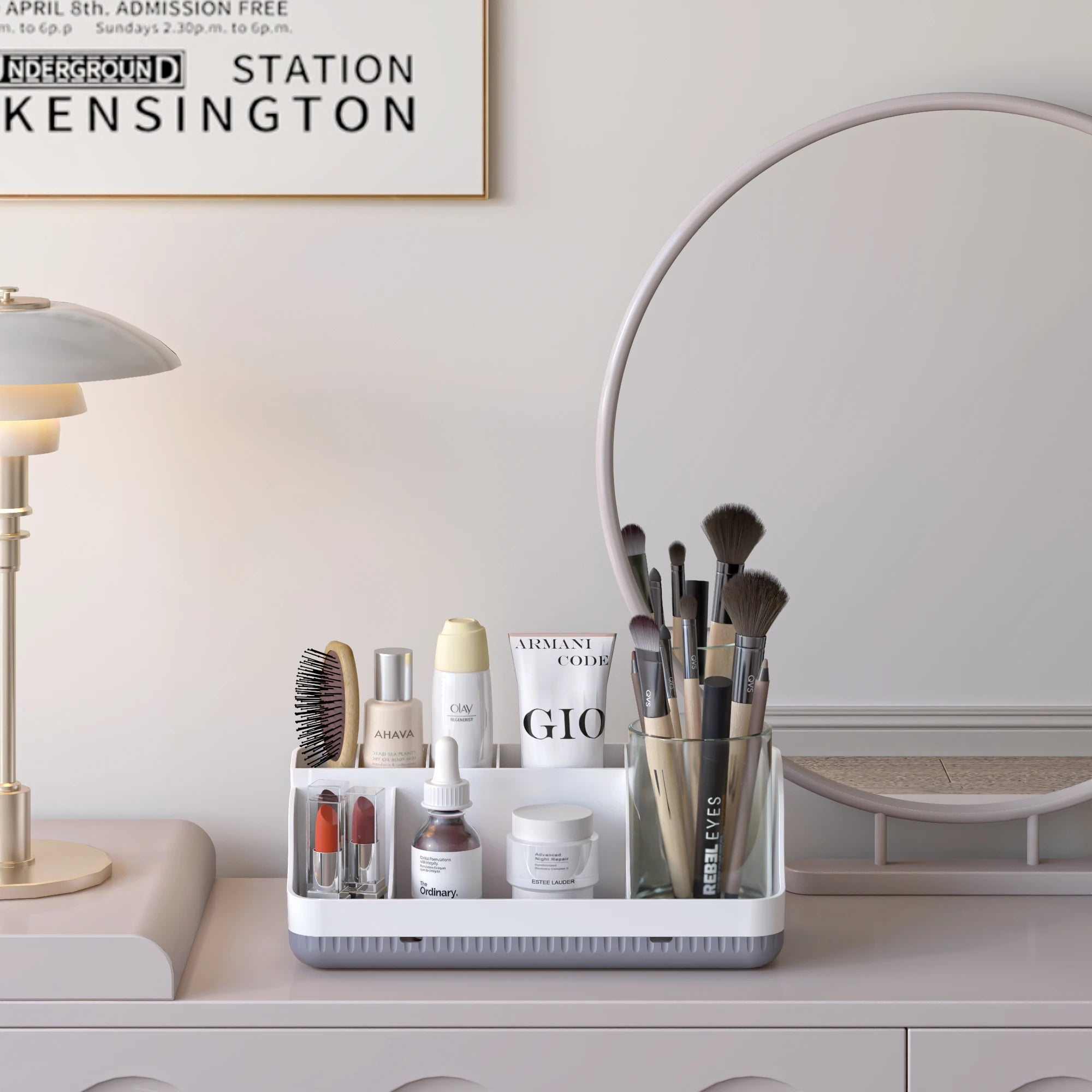 Bathroom countertop organizer