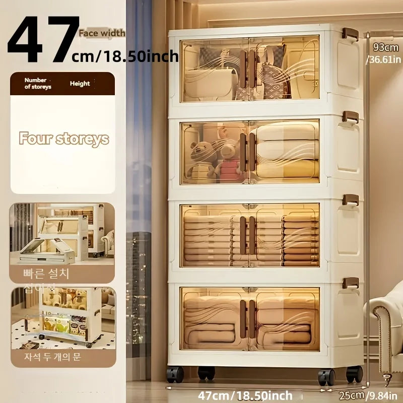 Foldable storage boxes