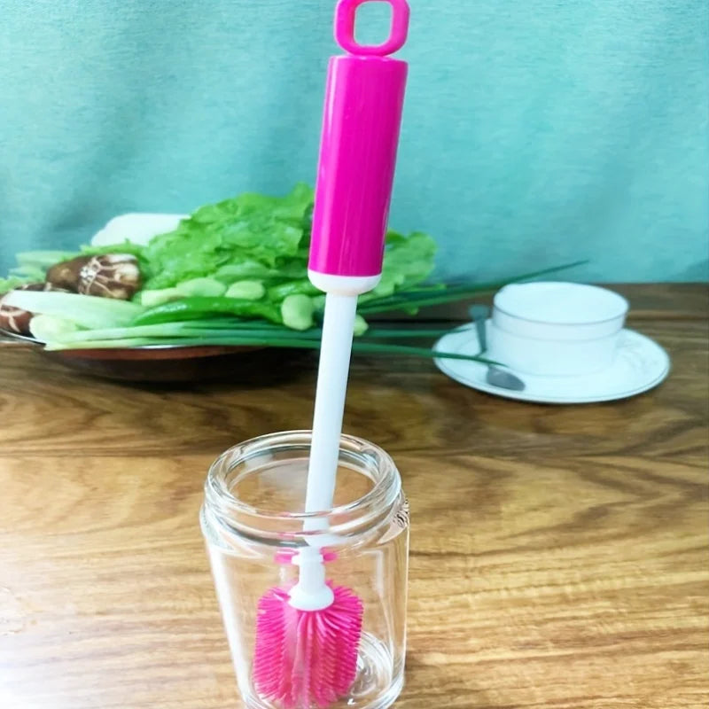 Silicone cleaning brush