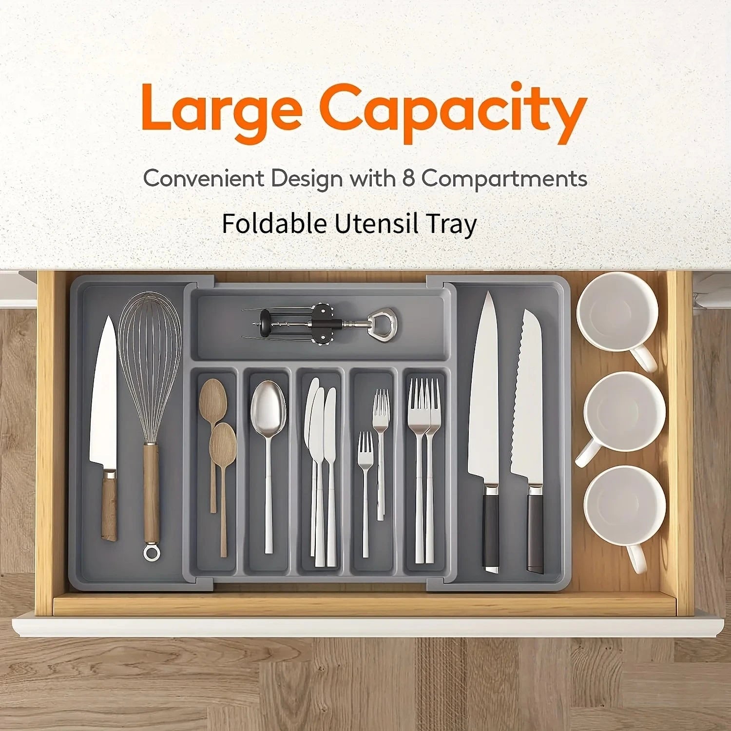 Adjustable drawer organizer